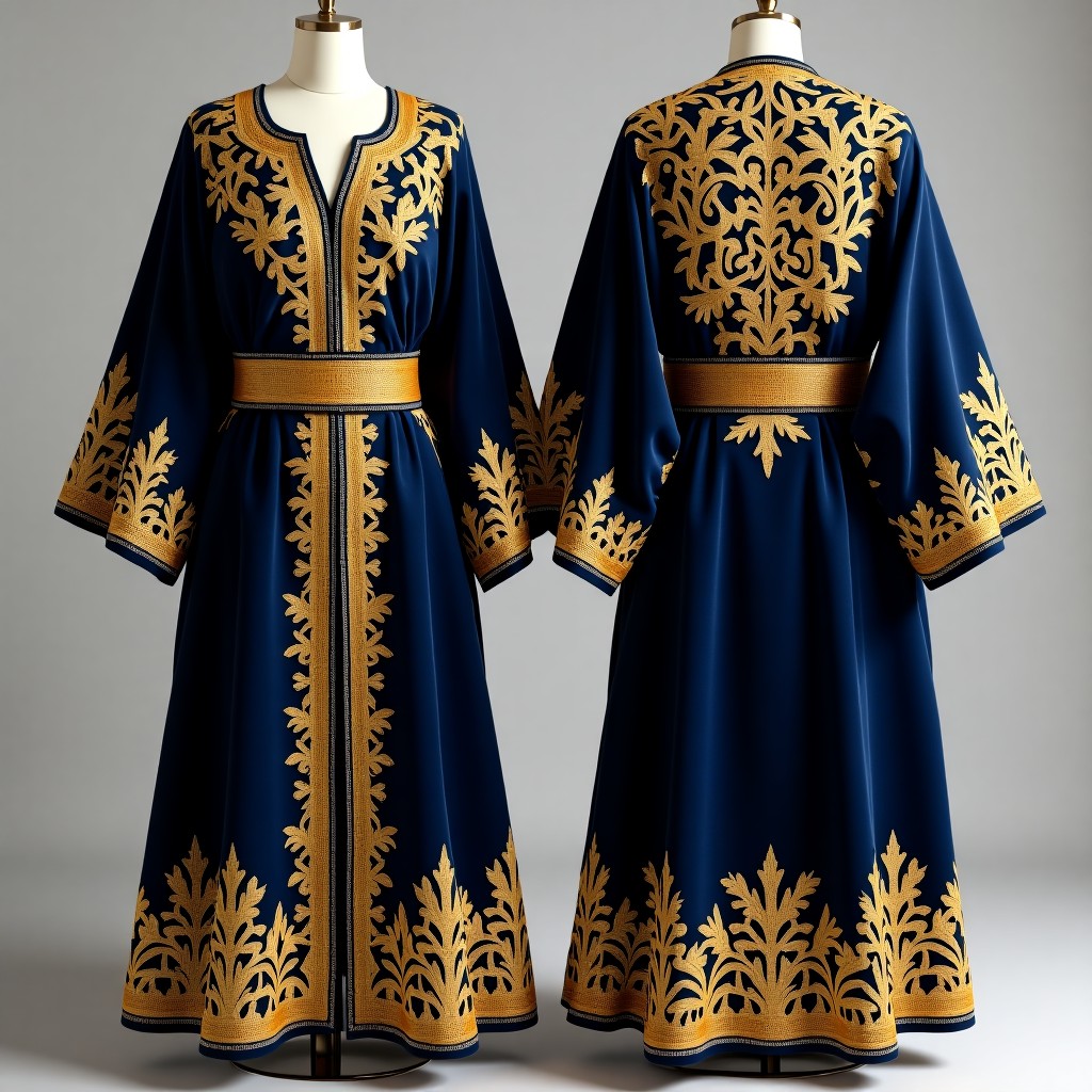 Elegant Women's Jacket with Intricate Vinework Embroidery